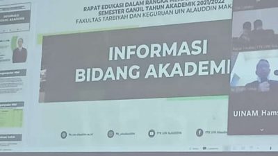 Rapat Edukasi T.A 2021-2022 Fakultas Tarbiyah dan Keguruan UIN-AM Semester 5-7 Kuliah Daring, Semester 1-3 Blended Learning