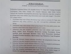 November 2021 Pembelajaran Tatap Muka Terbatas akan dilaksanakan di Fakultas Tarbiyah dan Keguruan UINAM