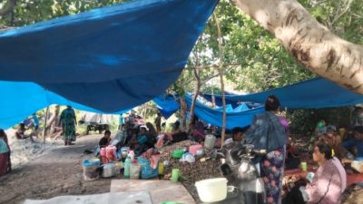 Antisipasi Gempa Susulan, Ratusan Warga Desa Pulo Madu Kabupaten Selayar Pilih Mengungsi