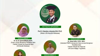 Program Studi Manajemen Pendidikan Islam UINAM Adakan Webinar Nasional Angkat Tema “Merdeka Belajar Kampus Merdeka: Peluang dan Tantangan pada Pendidikan”