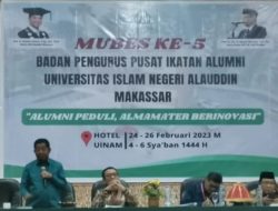 Idrus Marham Terpilih Secara Aklamasi Pimpin IKA UIN Alauddin Makassar Periode 2023-2027