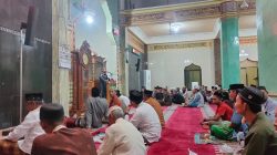 Pengurus Masjid Nurul Fallah Kelurahan Kaca Gelar Isra’ Mi’raj Gandeng Mahasiswa KKN