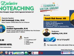 ITMT INDONESIA KEMBALI GELAR SEMINAR EXLUSIVE HYPNOTEACHING SEBAGAI INOVASI PENGAJARAN